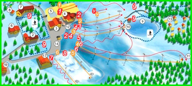 Золотая долина горнолыжный курорт карта - 84 фото
