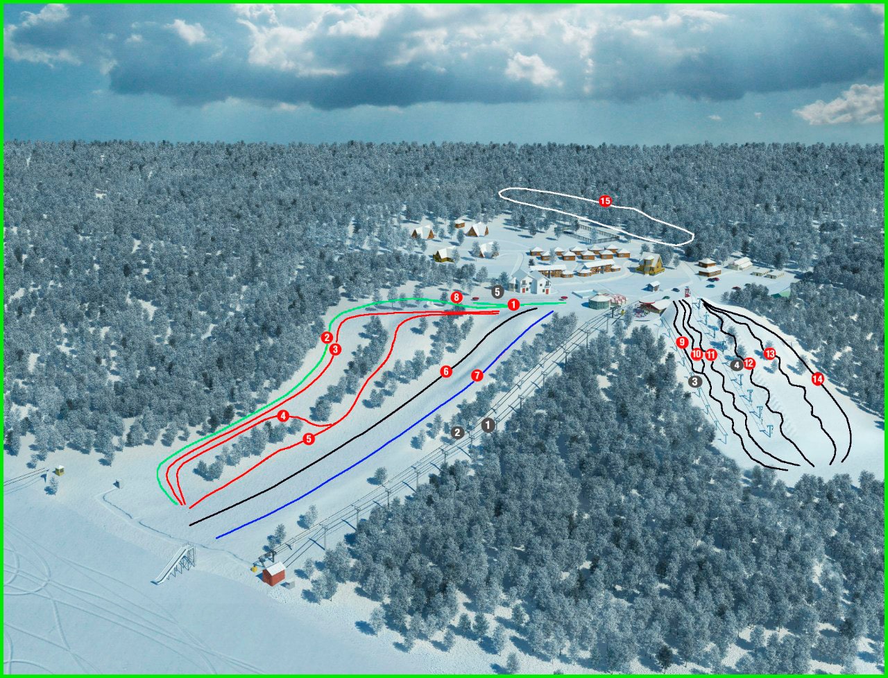 Коробицыно Золотая Долина на горнолыжный